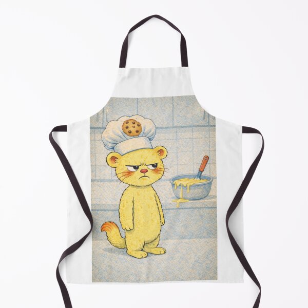 Item preview, Margarine Mink - Grumpy Baker with Cookie Chef Hat - Retro Cartoon designed and sold by Second Thought Studio.