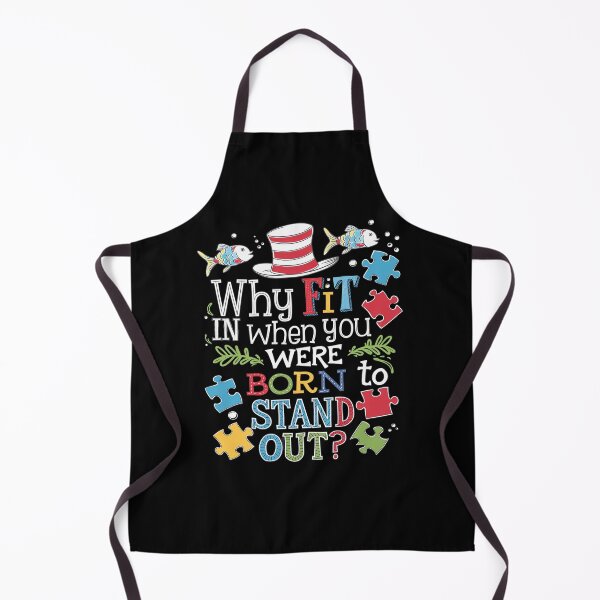 Item preview, Why Fit In Doctor Teacher Cat In Hat Cool Autism Awareness2  designed and sold by angolinnArt.