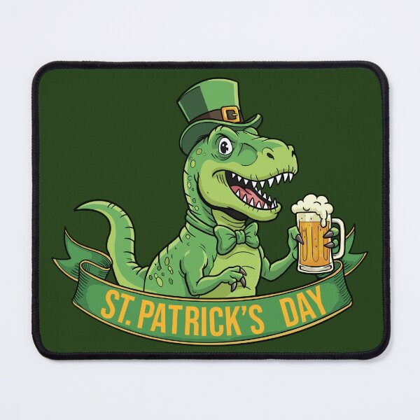 Item preview, Lucky T-Rex – St. Patrick’s Day Beer Party Dino designed and sold by CARPIO Creations.