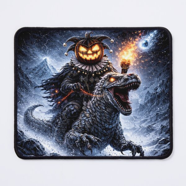 Item preview, Headless Horseman Frost Jester – Ice World Fantasy Halloween Art designed and sold by TheHorsemanRidesAgain.