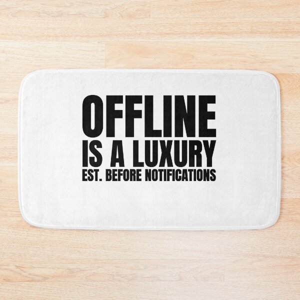 Item preview, Offline Is A Luxury T-Shirt – Digital Detox Minimal Typography Shirt designed and sold by quietvisualsco.