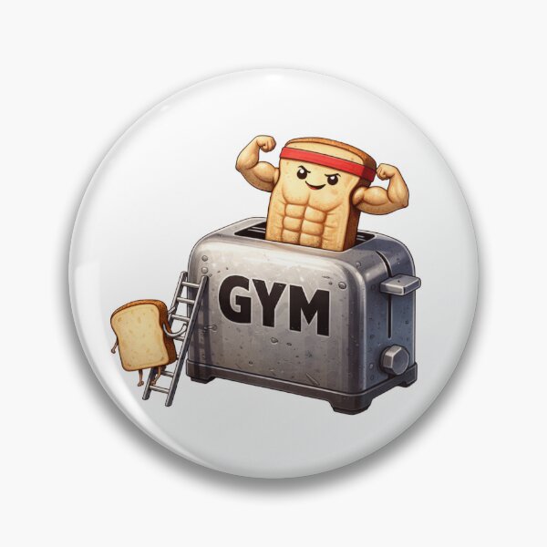 Item preview, From Soft to Shredded – Funny Gym Toaster Transformation Design designed and sold by Gym4Studio.