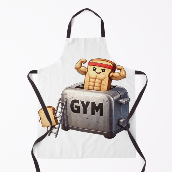 Item preview, From Soft to Shredded – Funny Gym Toaster Transformation Design designed and sold by Gym4Studio.