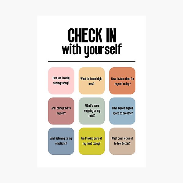 Item preview, Check In With Yourself designed and sold by Dondonmart.