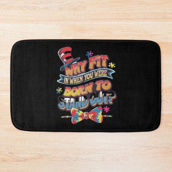 Item preview, Why Fit In Doctor Teacher Cat In Hat Cool Autism Awareness2 designed and sold by angolinnArt.