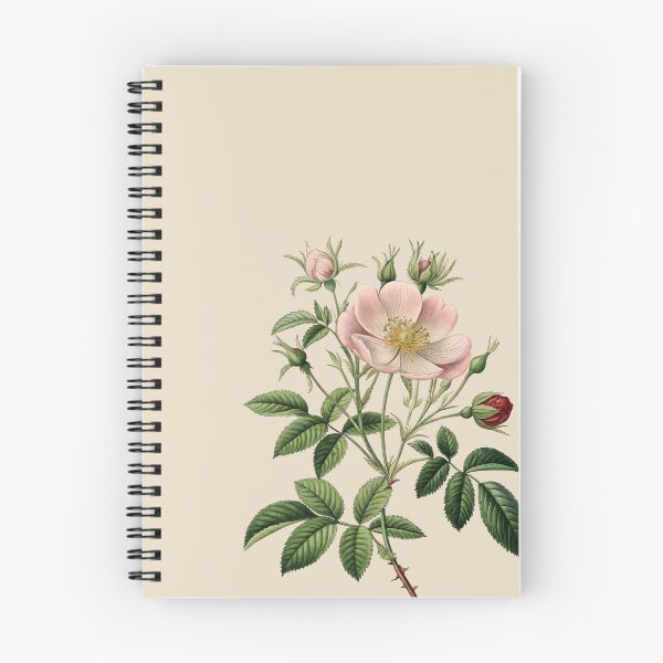 Item preview, Rosa Canina Botanical Plate – Vintage Museum Rose  Art designed and sold by zaina.sho.