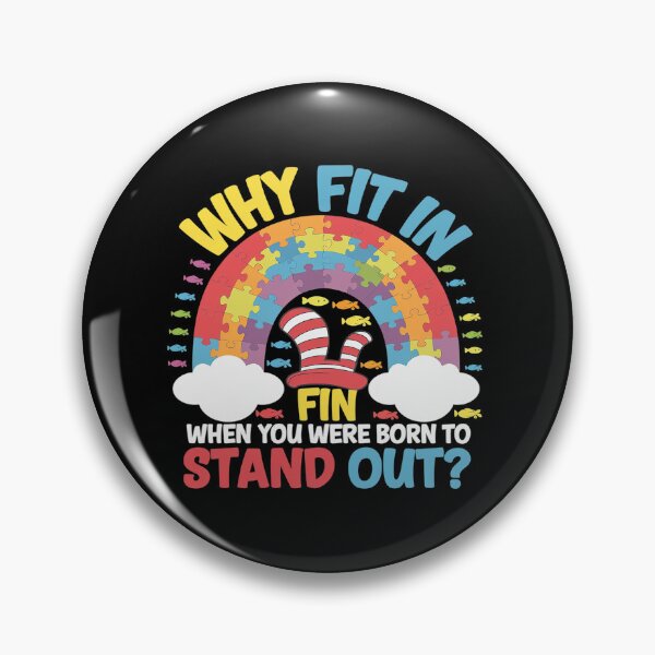 Item preview, Why Fit In Doctor Teacher Cat In Hat Cool Autism Awareness3  designed and sold by angolinnArt.