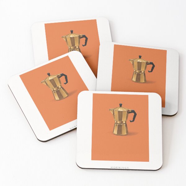 Item preview, Minimalist Moka Pot Coffee Poster Design designed and sold by Kunst&Kontrast.