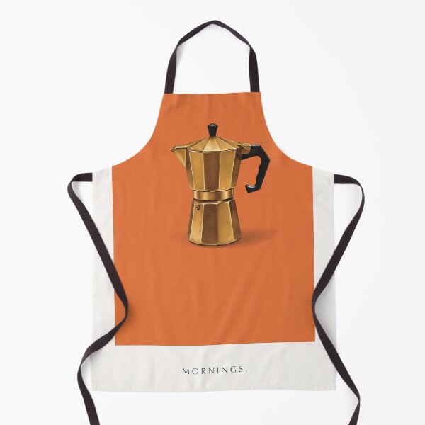 Item preview, Cafetera Moka Dorada Ilustración Minimalista Café designed and sold by Kunst&Kontrast.