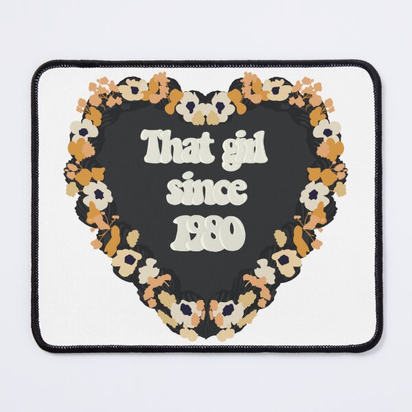 Item preview, That Girl Since 1980 Love Heart Birthday Cake designed and sold by FreeOrca.