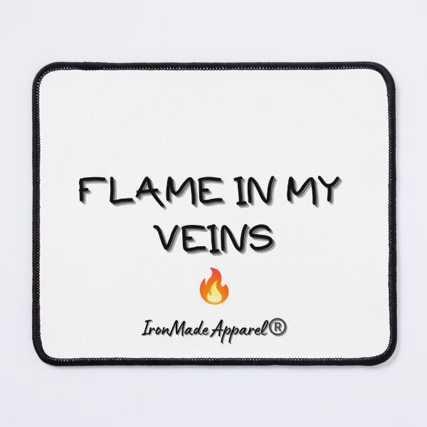 Item preview, Flame in My Veins – Welder Pride T-Shirt for Metal Fabricators & Blue Collar Craftsmen designed and sold by IronMade Apparel.