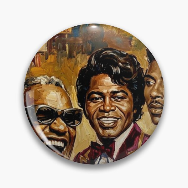 Item preview, The Kings of Soul: Ray Charles, James Brown & Little Richard Impasto Portrait designed and sold by Art's Diner.