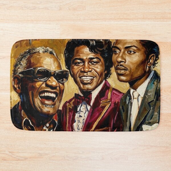 Item preview, The Kings of Soul: Ray Charles, James Brown & Little Richard Impasto Portrait designed and sold by Art's Diner.