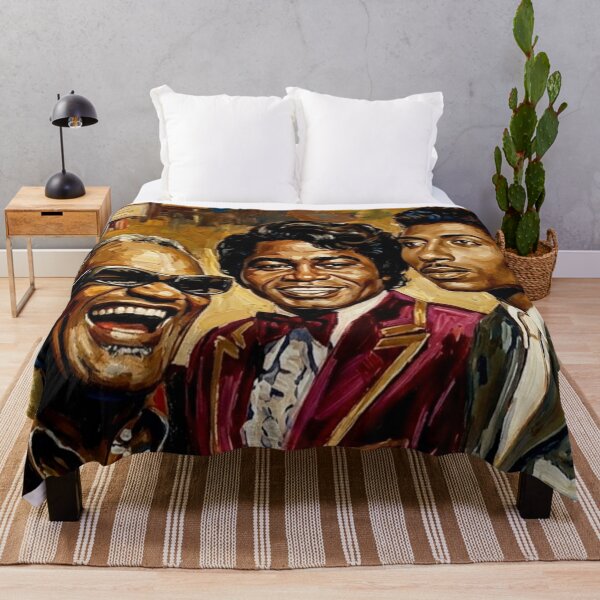 Item preview, The Kings of Soul: Ray Charles, James Brown & Little Richard Impasto Portrait designed and sold by Art's Diner.