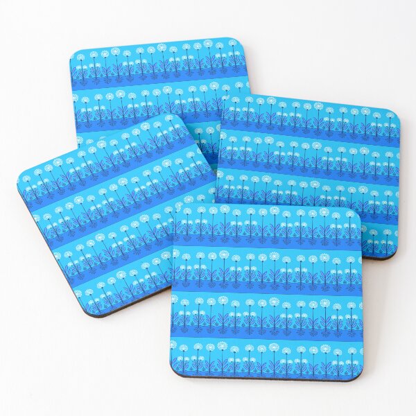 Item preview, Cerulean Allium Border designed and sold by Finding Fortuity.