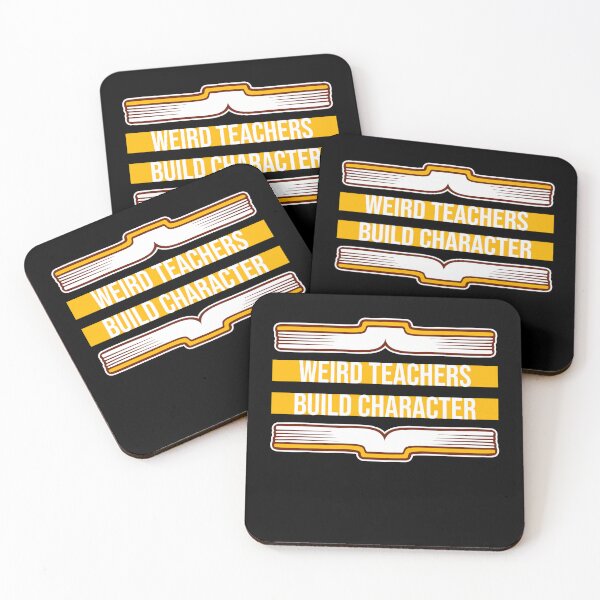 Item preview, Weird Teachers Build Character Funny Teacher Quote designed and sold by shirt-o-mat.