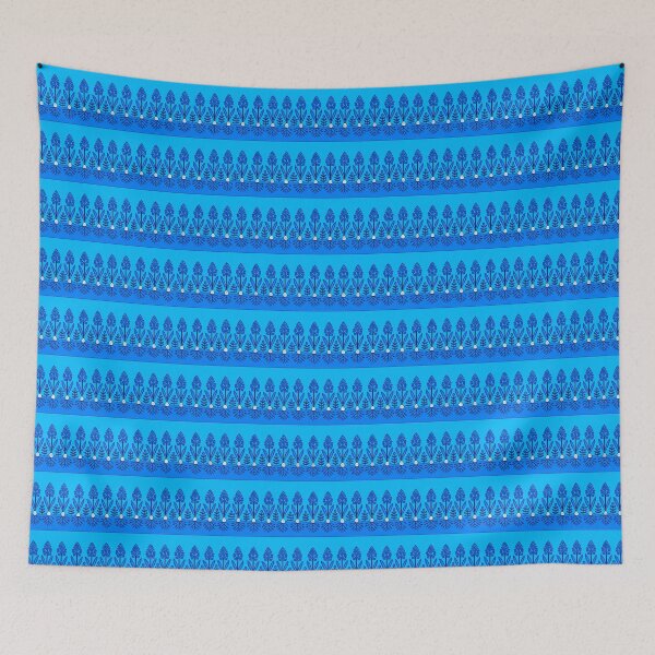 Item preview, Cerulean Hyacinth Border designed and sold by Finding Fortuity.