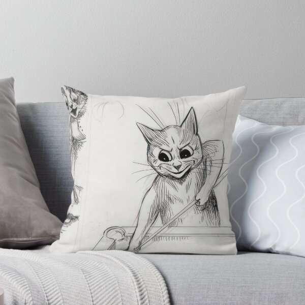Item preview, A GAME OF SNOOKER - Art Nouveau (Modern)  - Louis Wain designed and sold by nebelimr.