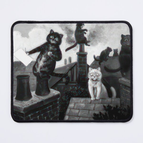 Item preview, AND THEN, THE LOVER, SIGHING LIKE FURNACE, WITH A WOEFUL BALLAD MADE TO HIS MISTRESS' EYE-BROW - Art Nouveau (Modern) - Louis Wain designed and sold by nebelimr.
