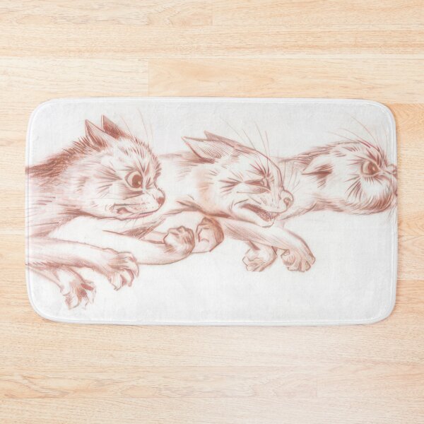 Item preview, A MAD RUSH - Art Nouveau (Modern)  - Louis Wain designed and sold by nebelimr.