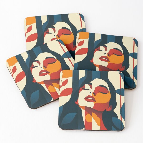 Item preview, Abstract Woman Portrait Modern Bold Color Aesthetic designed and sold by Shoot-The-Moon.