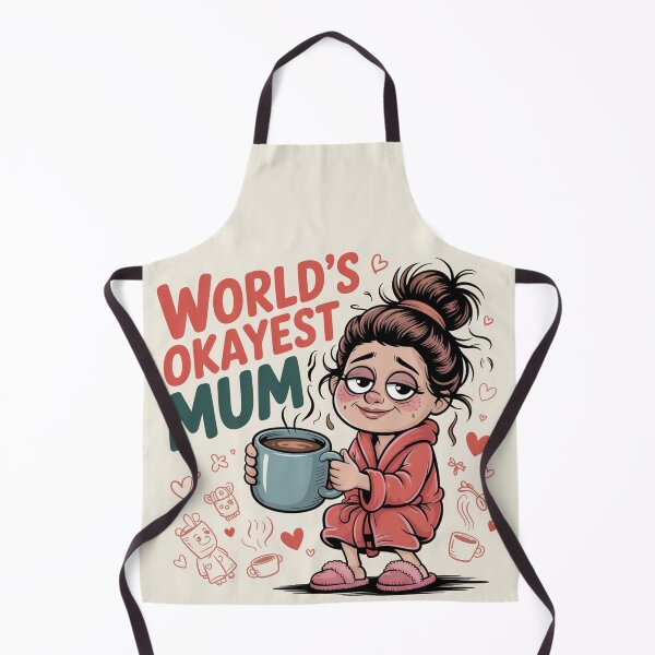 Item preview, World's Okayest Mum Funny Mother's Day designed and sold by Midnight Veil Designs.