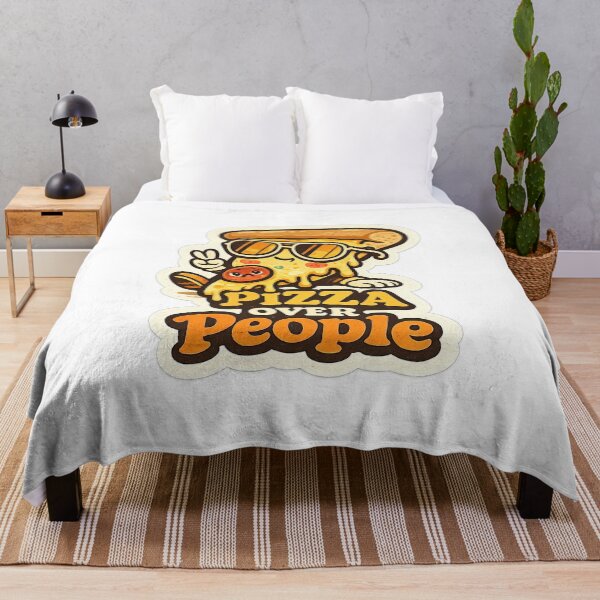 Item preview, Pizza Over People – Retro 70s Cartoon Pizza designed and sold by Samuel Collings.