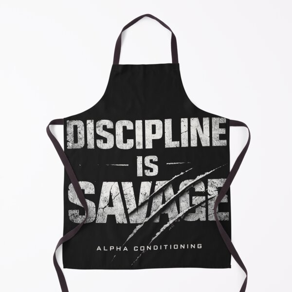 Item preview, Discipline Is Savage – Hardcore Gym Motivation Design designed and sold by Gym4Studio.