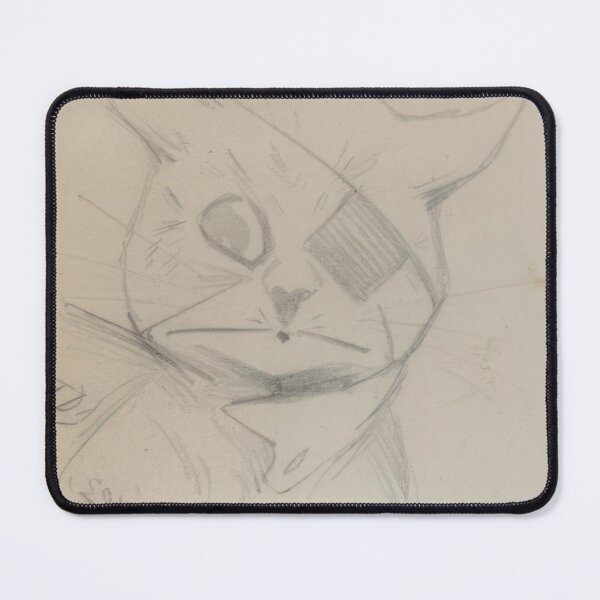 Item preview, BEMUSED CAT - Art Nouveau (Modern) - Louis Wain designed and sold by nebelimr.
