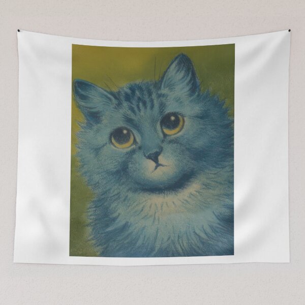 Item preview, Blue Cat - 1932  - Louis Wain designed and sold by nebelimr.