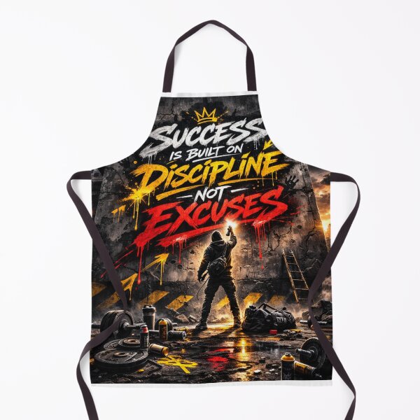 Item preview, Success Is Built On Discipline Not Excuses – Bold Urban Gym Motivation Graffiti designed and sold by Gym4Studio.