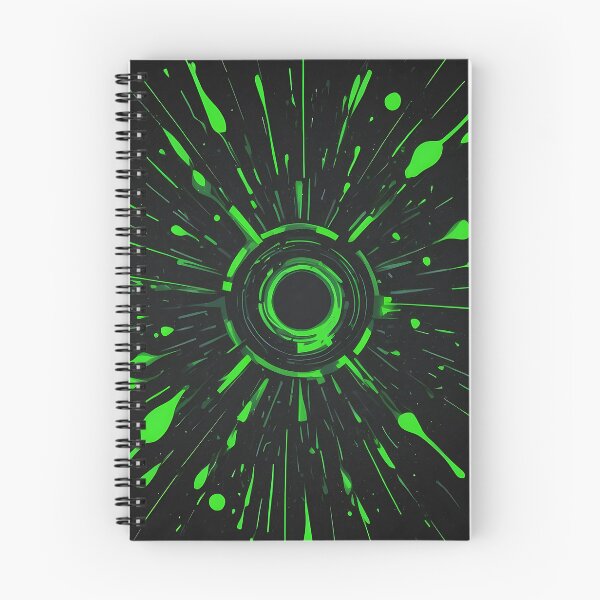 Item preview, Cyberpunk Green Splash Art - Futuristic Tech Core Design designed and sold by AkiruAiStudio.