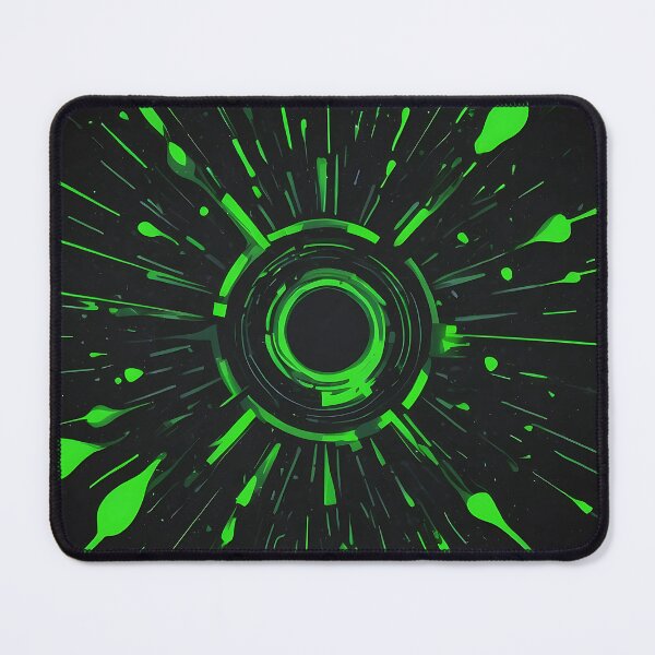 Item preview, Cyberpunk Green Splash Art - Futuristic Tech Core Design designed and sold by AkiruAiStudio.