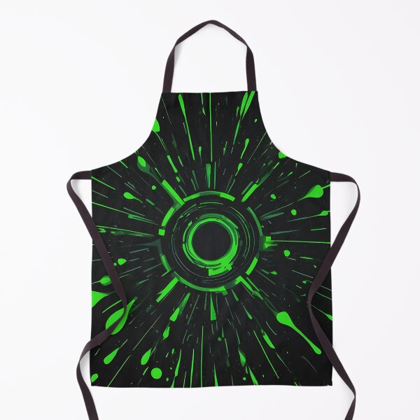 Item preview, Cyberpunk Green Splash Art - Futuristic Tech Core Design designed and sold by AkiruAiStudio.