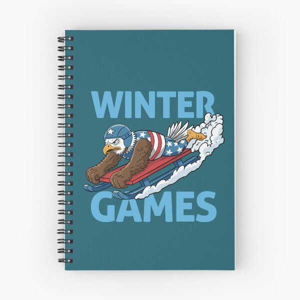 Item preview, Winter Games Eagle – Funny USA Sledding Champion designed and sold by CARPIO Creations.