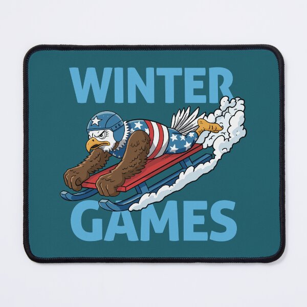 Item preview, Winter Games Eagle – Funny USA Sledding Champion designed and sold by CARPIO Creations.