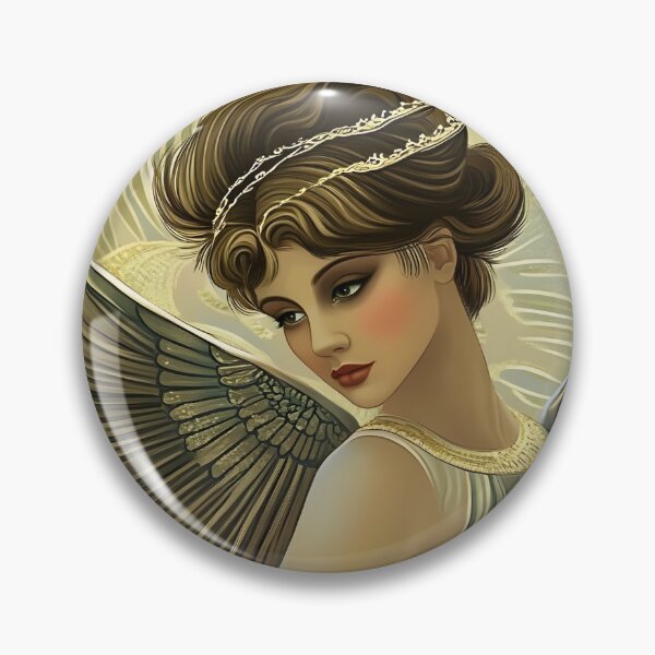 Item preview, Elegant Angel Woman Art Deco Style designed and sold by Shoot-The-Moon.