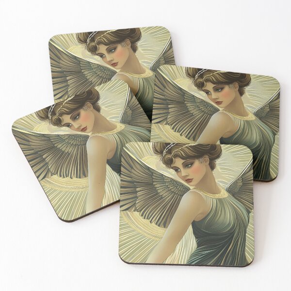 Item preview, Elegant Angel Woman Art Deco Style designed and sold by Shoot-The-Moon.