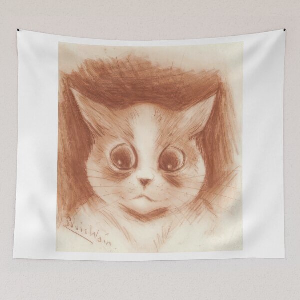 Item preview, I WONDER - Art Nouveau (Modern)  - Louis Wain designed and sold by nebelimr.