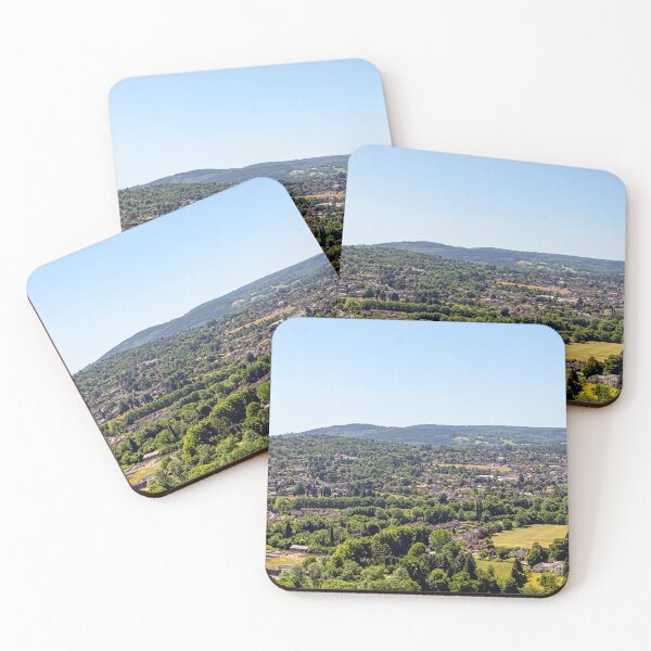 Item preview, Surrey Hills Blue Sky Day | Houses & Trees Countryside Photo | England UK Landscape designed and sold by ThatSurreyLife.