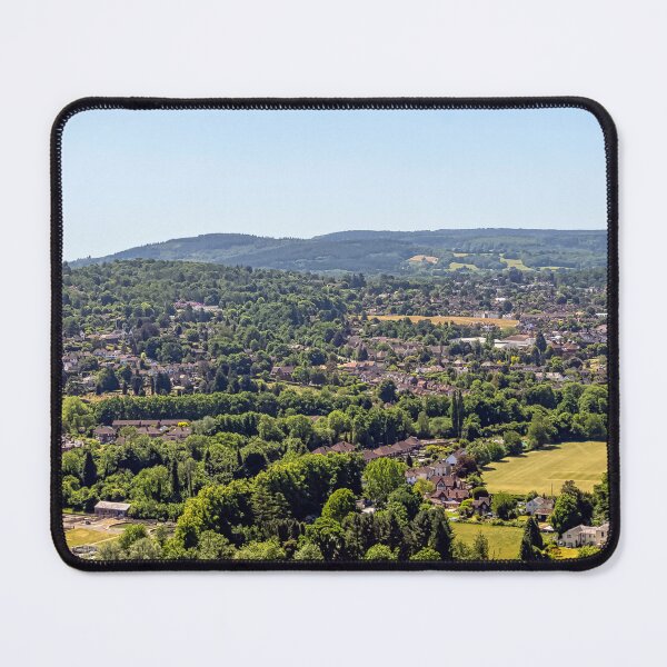 Item preview, Surrey Hills Blue Sky Day | Houses & Trees Countryside Photo | England UK Landscape designed and sold by ThatSurreyLife.