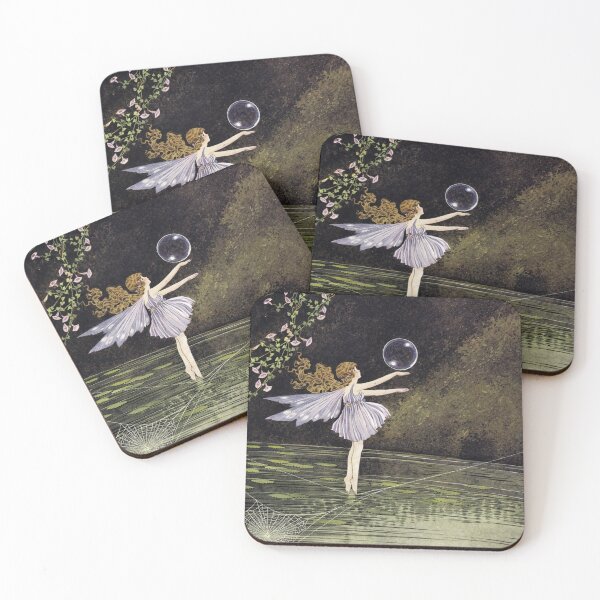 Item preview, Fairy Vintage Illustration Enchanted Lily Pond Scene for Fantasy Art Lovers designed and sold by RickE.