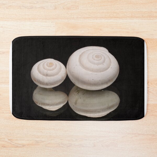 Item preview, White Spiral Seashells on Black designed and sold by Goiko7Margarita.