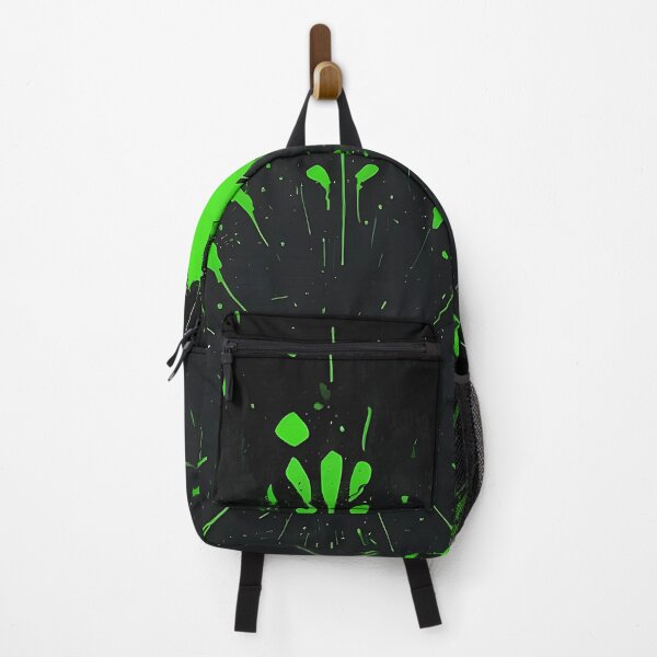 Item preview, Symmetric Green Splatter Burst - Abstract Grunge Paint Explosion Art designed and sold by AkiruAiStudio.
