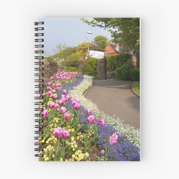 Item preview, Guildford Castle Pink Tulips | Surrey England Spring Flowers | UK Nature Photography designed and sold by ThatSurreyLife.