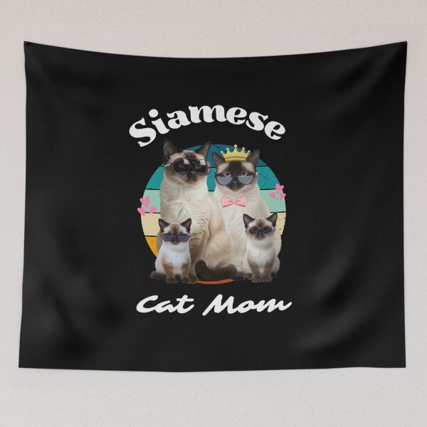 Item preview, Funny Siamese cat mom  designed and sold by Fateh-Kro ⭐⭐⭐⭐⭐.