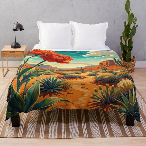 Item preview, Desert Bloom Art in Vibrant Modern Colors and Organic Southwest Shapes designed and sold by FotoworldEdel.