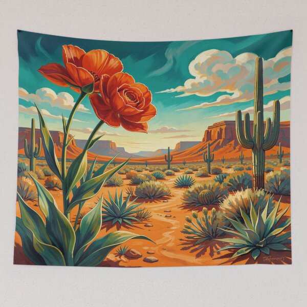 Item preview, Desert Bloom Art in Vibrant Modern Colors and Organic Southwest Shapes designed and sold by FotoworldEdel.