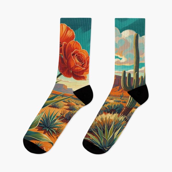 Item preview, Desert Bloom Art in Vibrant Modern Colors and Organic Southwest Shapes designed and sold by FotoworldEdel.