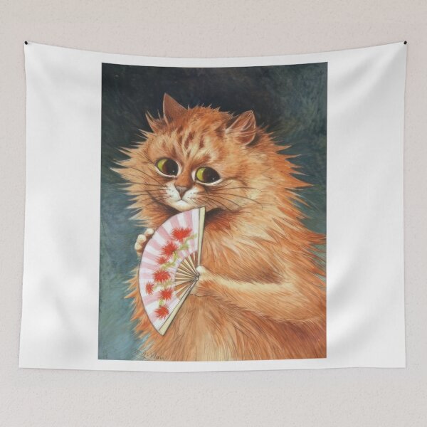 Item preview, STUDY OF A GINGER CAT - Art Nouveau (Modern)  - Louis Wain designed and sold by nebelimr.